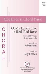 O My Luve's Like a Red Red Rose SATB choral sheet music cover
